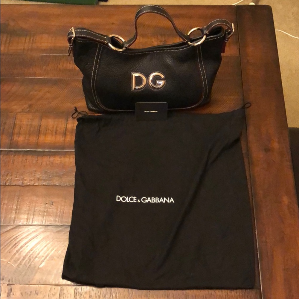 Dolce & Gabbana Black Leather Purse